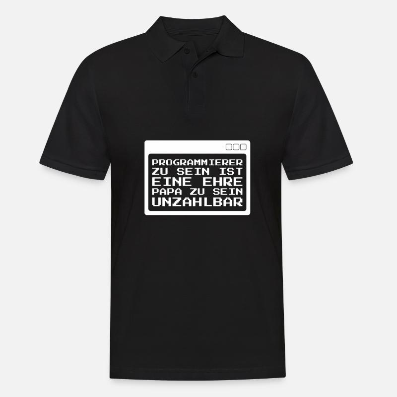 Developer Coder Programmer - Men's Polo Shirt - black