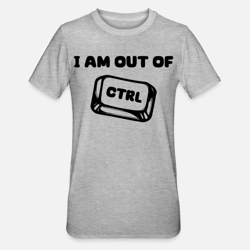 Softwareentwickler Developer Statement Code Debug - Unisex Polycotton T-Shirt - Grau meliert