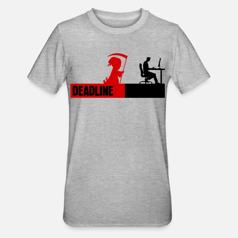 Bugfixing Skripting Dev Computerfreak Developer - Unisex Polycotton T-Shirt - Grau meliert