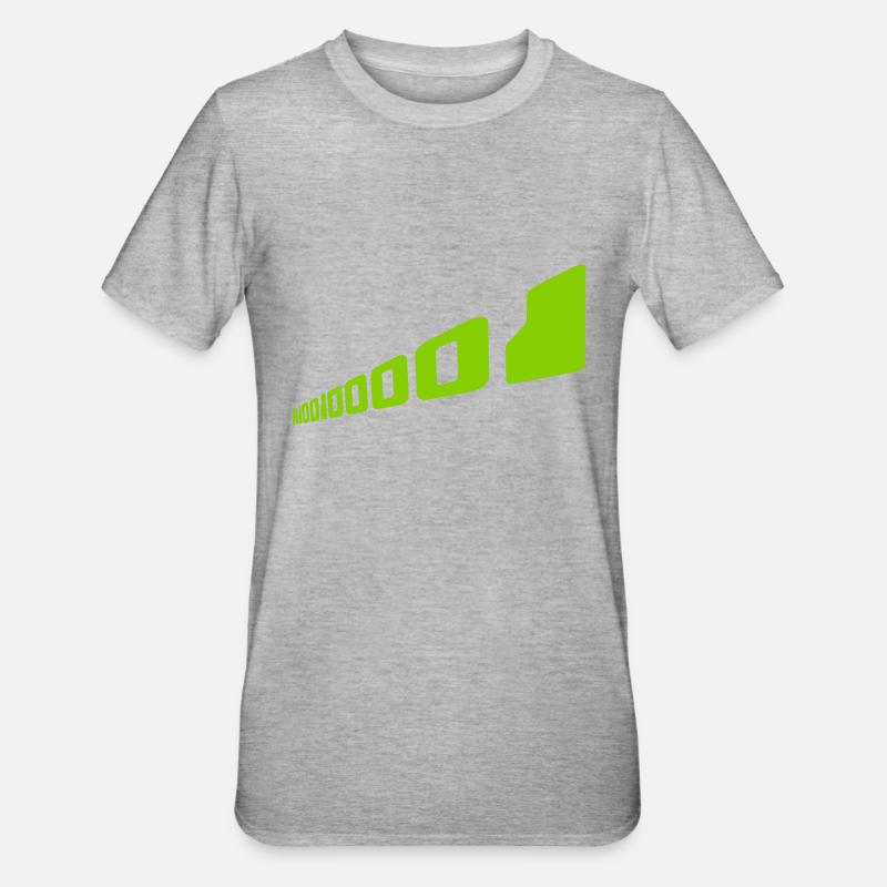 Binary Code Program Language - Unisex Polycotton T-Shirt - heather grey