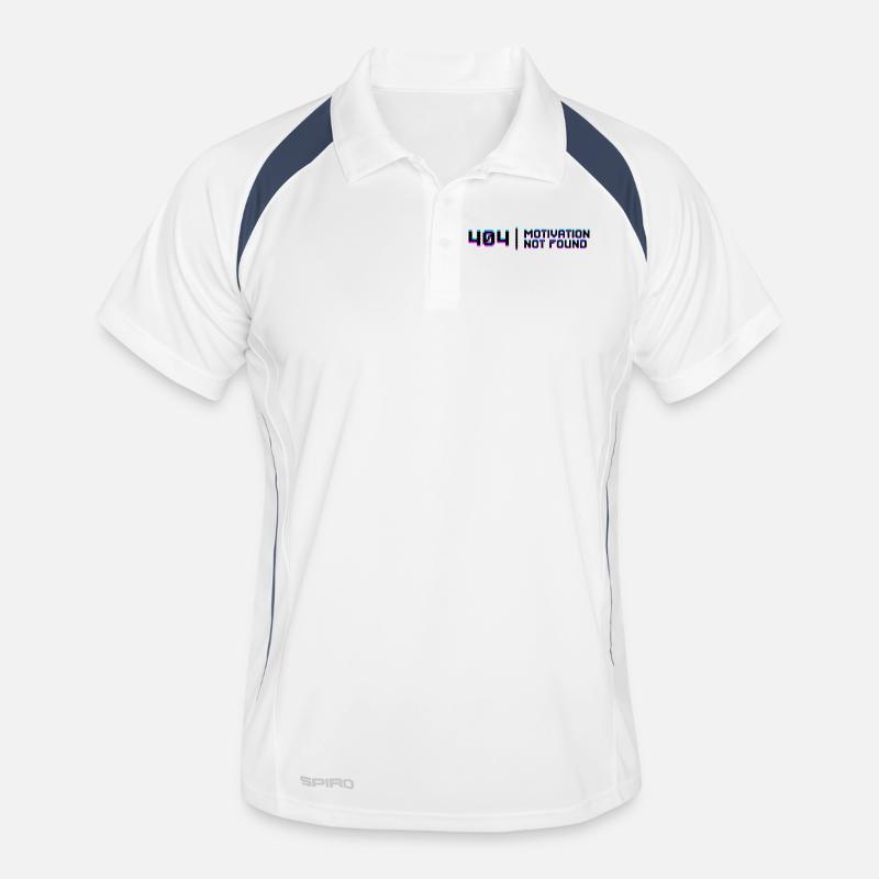 Bugfixing Skripting Dev Computerfreak Developer - Männer Polo atmungsaktiv - Weiß/Navy