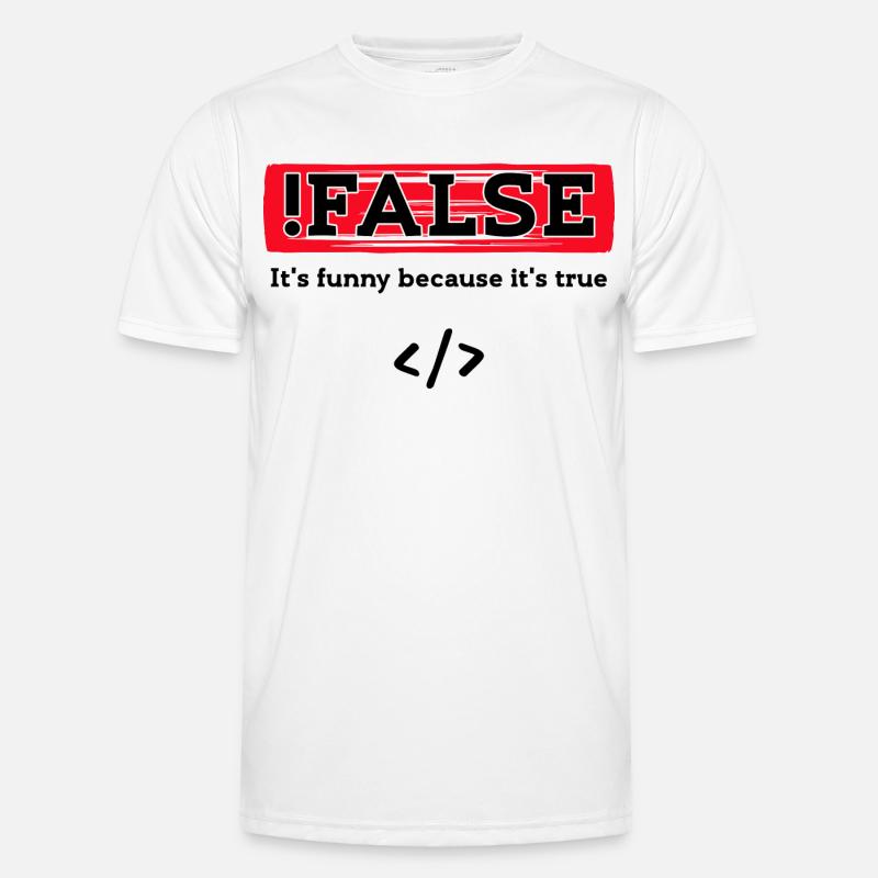 Code Debug Programmierer Developer Lustige Sprüche - Männer Funktions-T-Shirt - Weiß