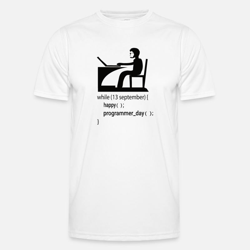 Software Developer Programmer Gift - Men's Functional T-Shirt - white