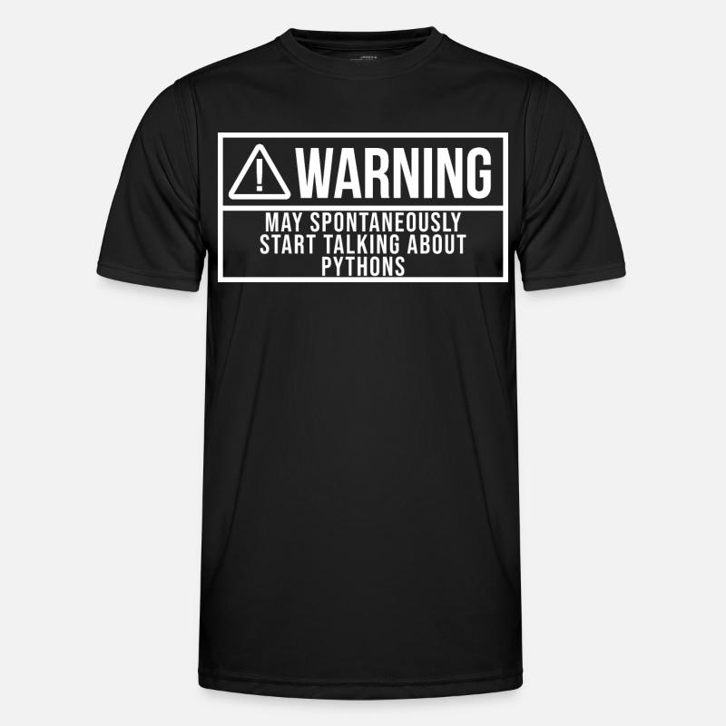 Python Python Python - T-shirt sport Homme - noir