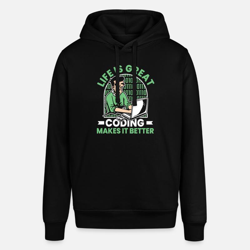 Developer Coder Programmer Funny - Stanley/Stella SOUNDER Unisex Hoodie - black