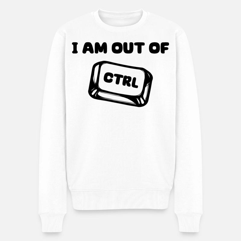 Softwareentwickler Developer Statement Code Debug - Männer Premium Bio Pullover - Weiß