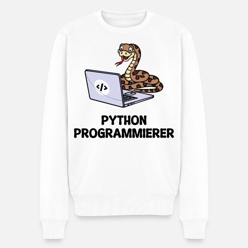 Programmer Computer Code Developer Statement - Men's Premium Organic Jumper - white