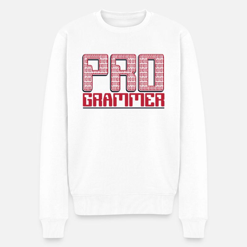 Programmer Developer Software Developer Coder - Men's Premium Organic Jumper - white