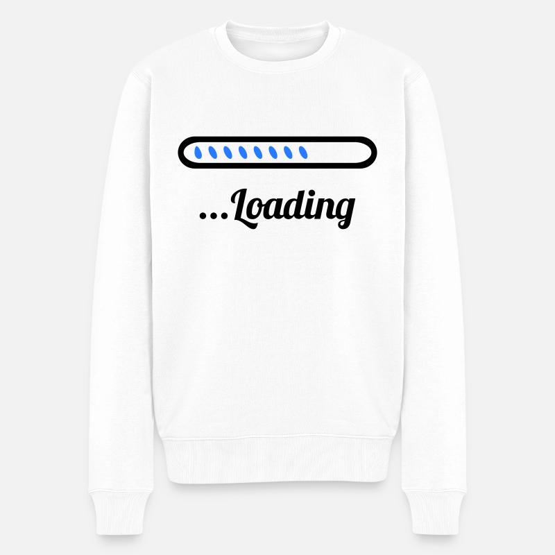 loading - Männer Premium Bio Pullover - Weiß
