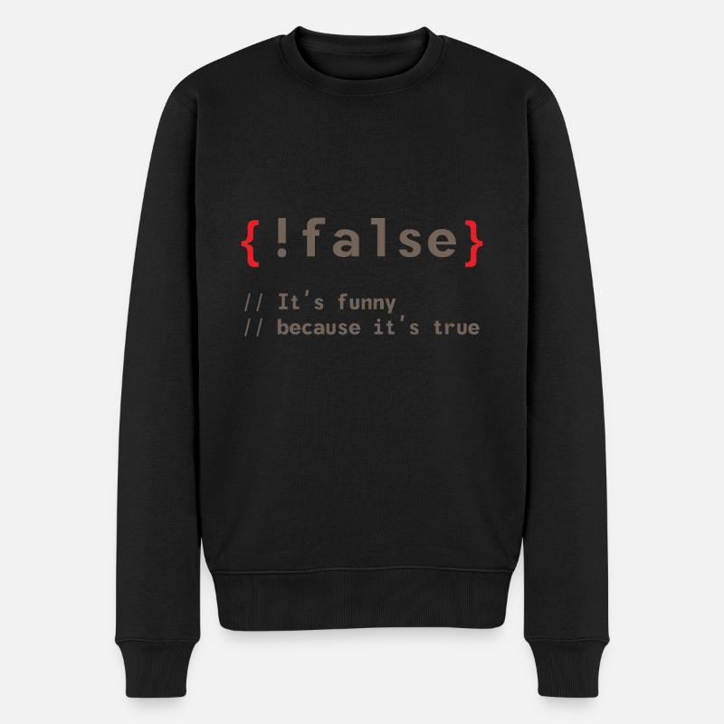 Coding Debug Admin Programme Cadeau - Pull Premium bio Homme - noir