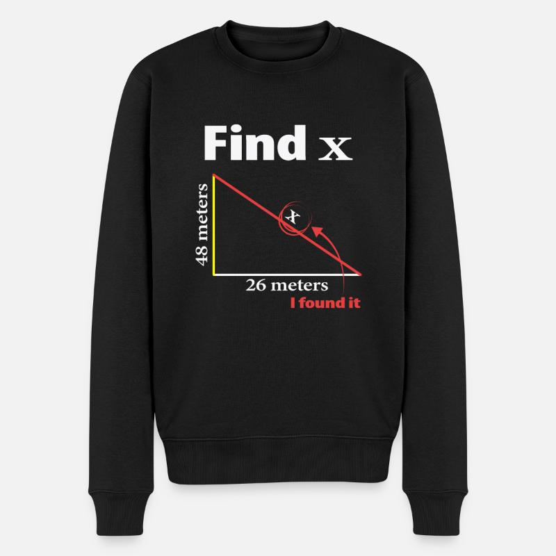 Pythagoras Triangle Mathematiker oder Mathe-Lehrer - Männer Premium Bio Pullover - Schwarz