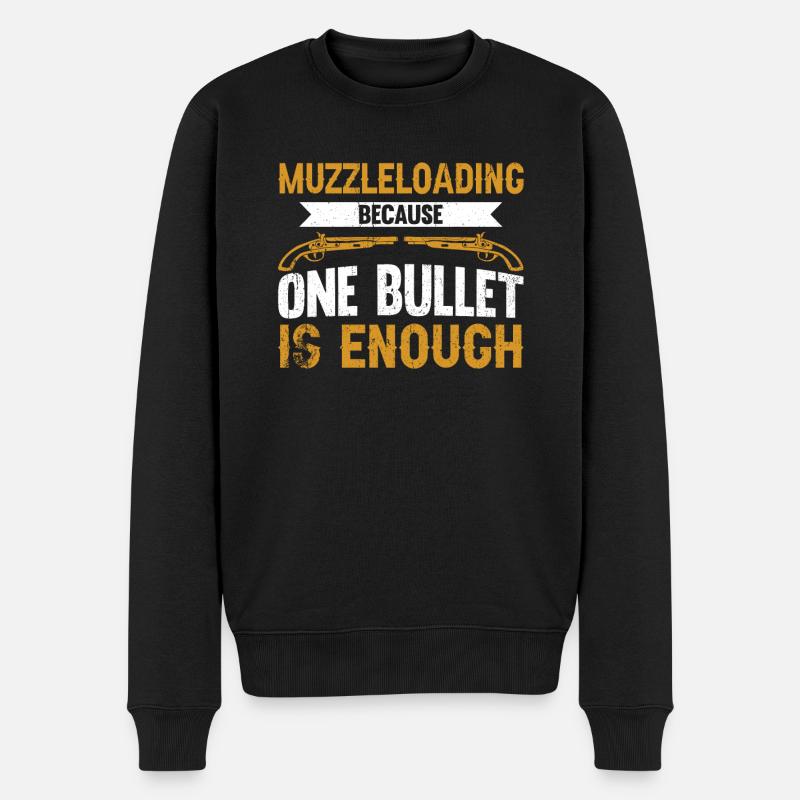 Vorderlader Muzzleloader Muzzle Loading - Men's Premium Organic Jumper - black