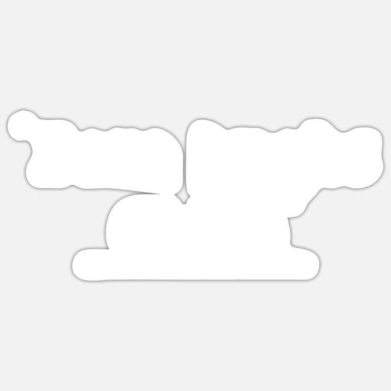 Make a bold statement with this Zero Ducks Given Sticker taille S (10 x 10 cm)