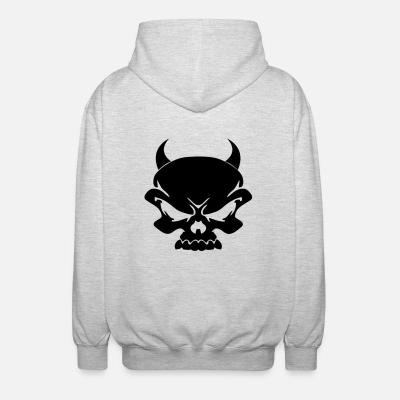 Devil - Unisex Hooded Jacket - light heather grey