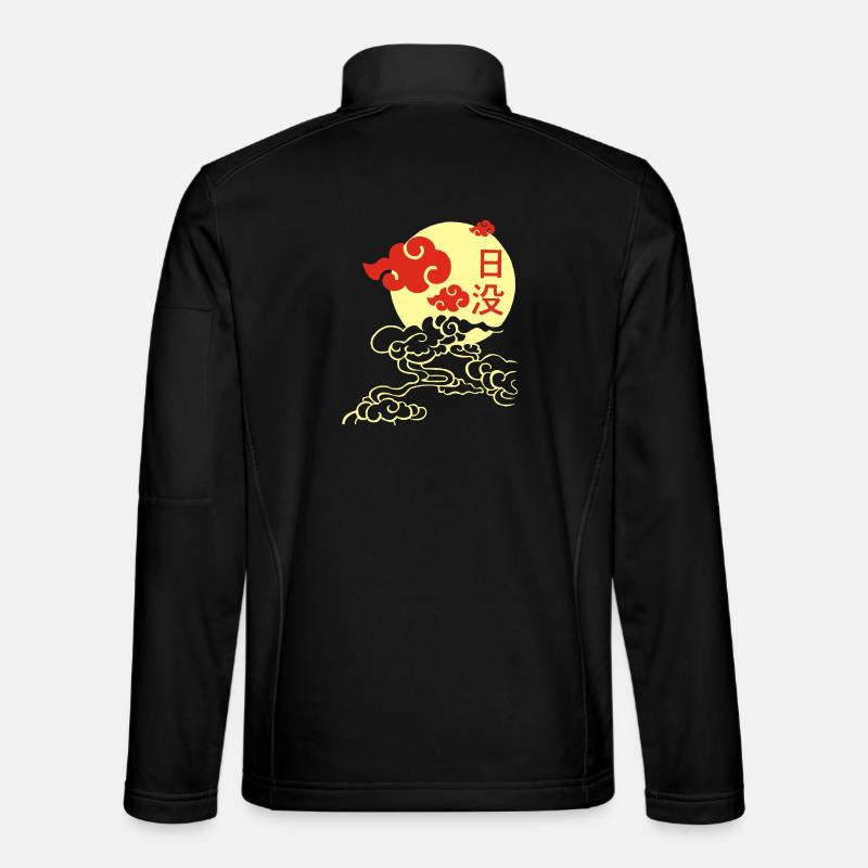 Manga sunset - Unisex Softshell Jacket - black