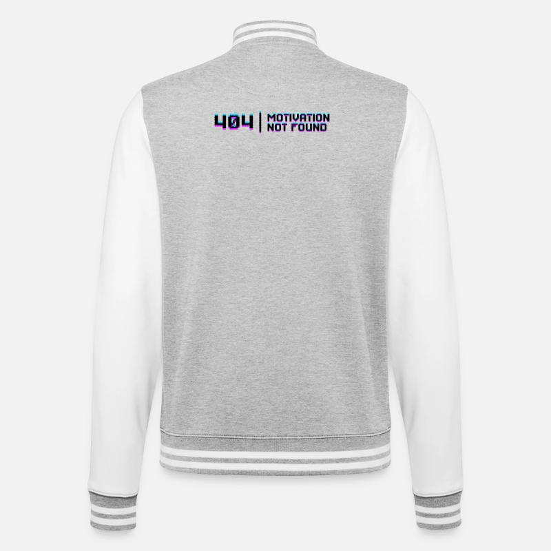 Bugfixing Scripting Dev Computerfreak Developer - College Sweat Jacket - heather grey/white
