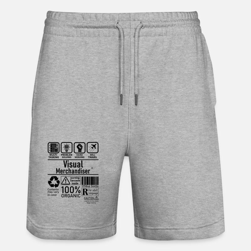 Visual Merchandiser multi tasking problem solving - Stanley/Stella Trainer Unisex Organic Jogging Shorts - heather grey