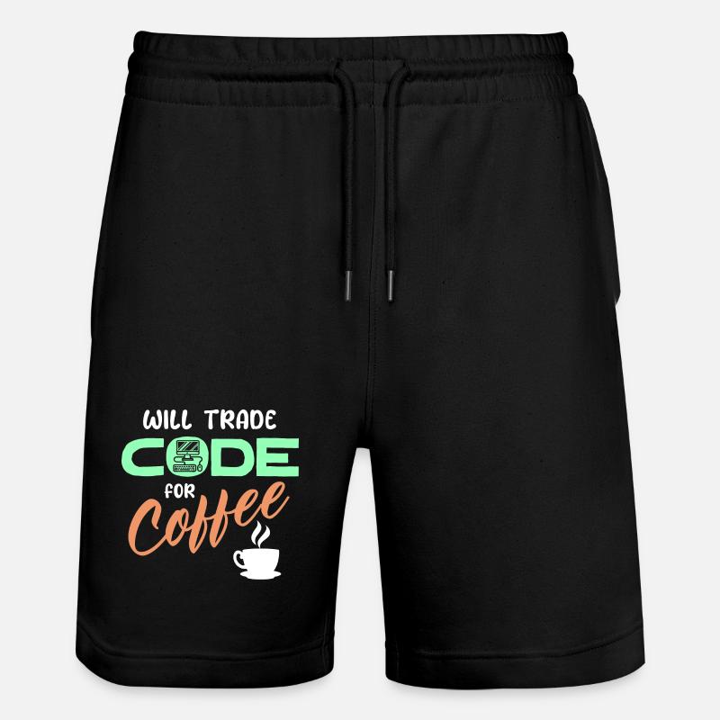 Programmierer Developer Code Statement Computer - Stanley/Stella Unisex Bio Joggingshorts Trainer - Schwarz