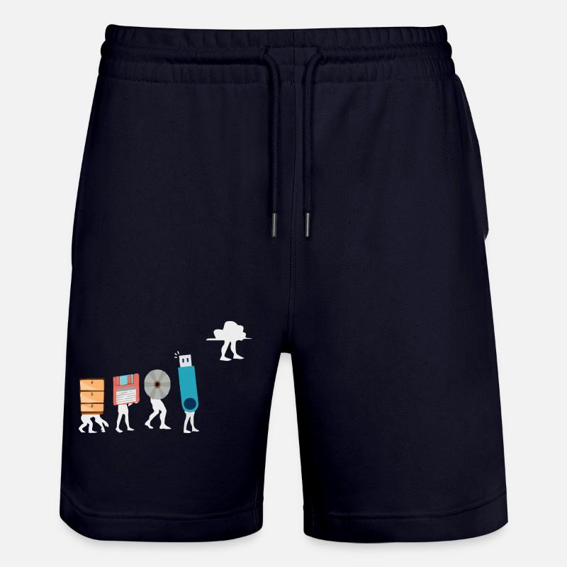 Cloud-Computing-Lustige Programmierer-Daten-KI-Software - Stanley/Stella Unisex Bio Joggingshorts Trainer - Dark navy