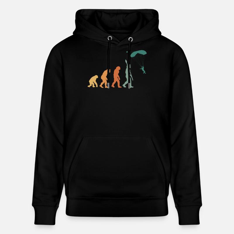 Evolution Retro Parapente - Sudadera con capucha ecológica unisex CRUISER de Stanley/Stella - negro