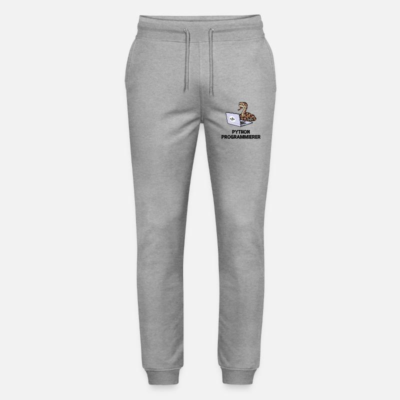 Programmer Computer Code Developer Statement - Stanley/Stella Mover Unisex Organic Jogging Trousers - heather grey