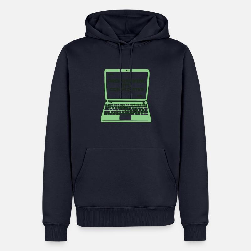 Programming It's Complicated Developer Coder - Männer Premium Bio Hoodie - Navy