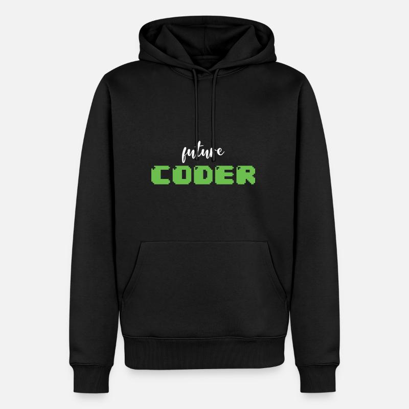 Future Coder Nerdy Programming - Men’s Premium Organic Hoodie - black