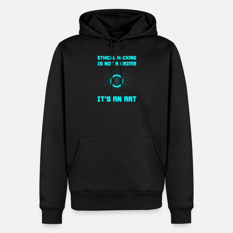 Hacker Programmer Developer Computer Science - Men’s Premium Organic Hoodie - black