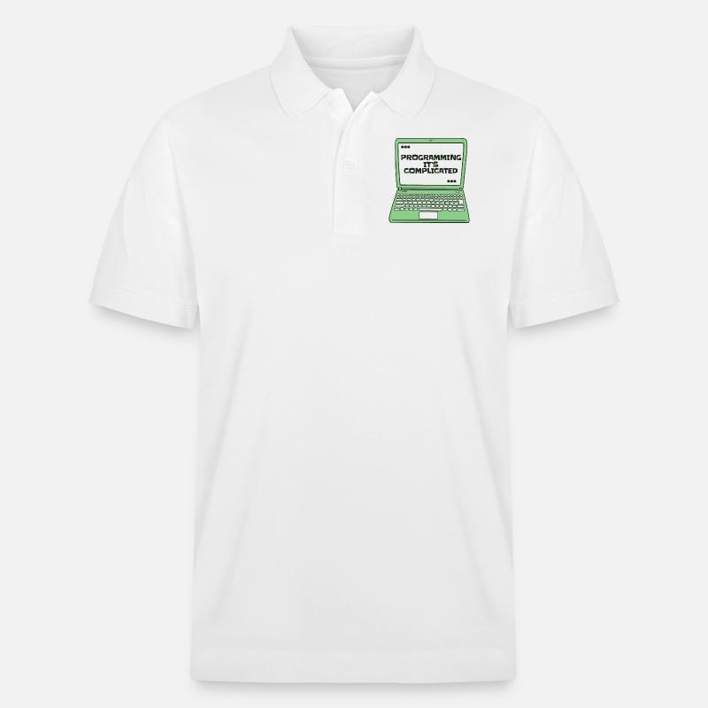 Programming It's Complicated Developer Coder - Stanley/Stella Unisex Bio-Poloshirt PREPSTER - Weiß