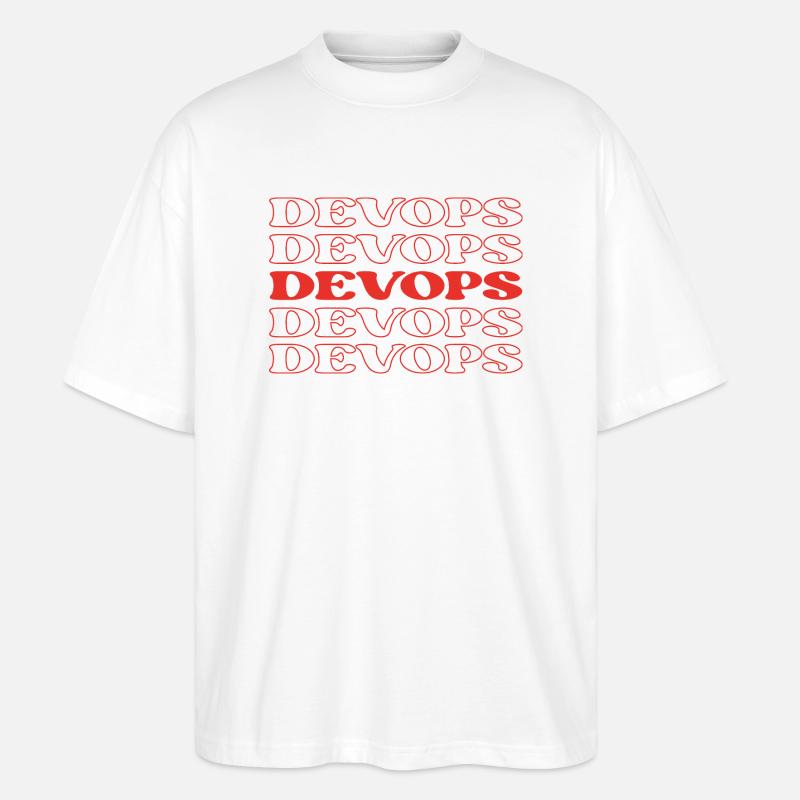 Devops Developer Operations Engineer Devops - Stanley/Stella Oversized Unisex Bio T-Shirt Blaster 2.0 - Weiß