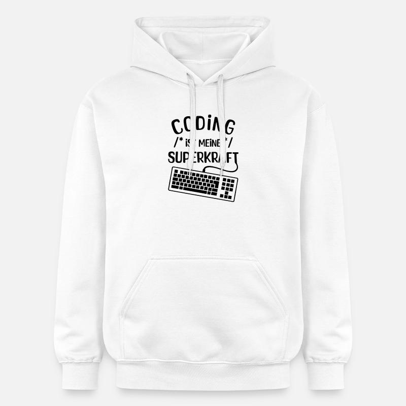 Computer Code Statement Developer Computergeek - Gildan Unisex Softstyle® Midweight Hoodie - white