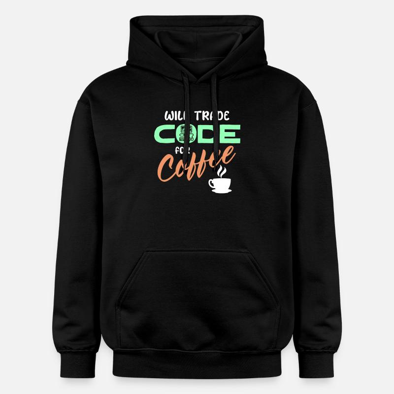 Programmierer Developer Code Statement Computer - Gildan Unisex Softstyle® Midweight Hoodie - Schwarz