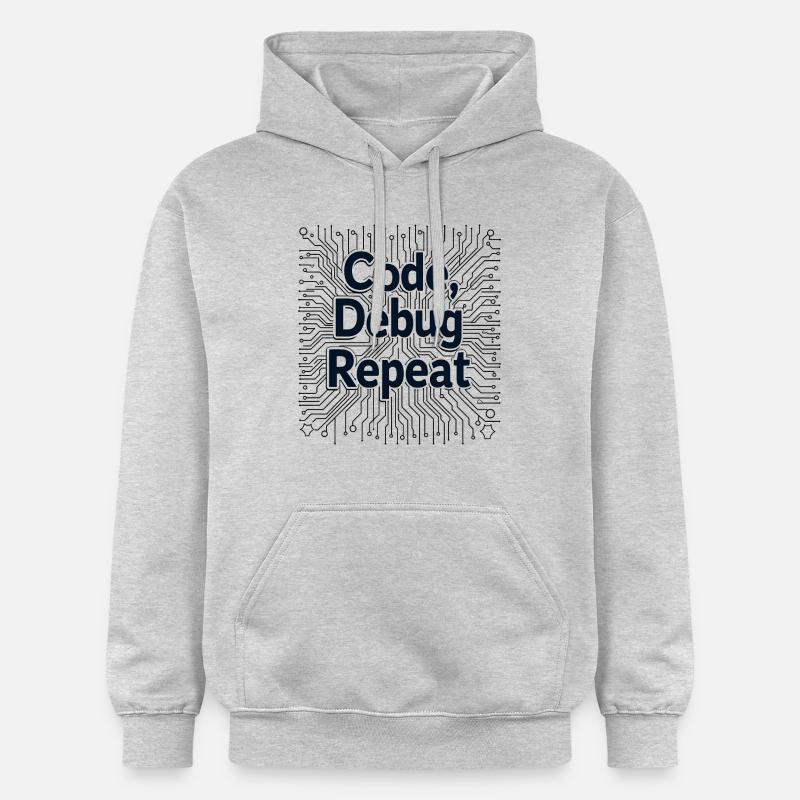Code Debug Repeat - Software Engineer - Gildan Unisex Softstyle® Midweight Hoodie - light heather grey