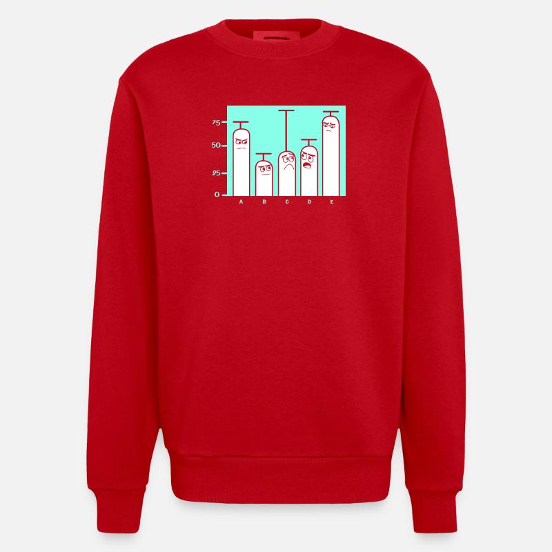 Programmer Coder GPT - Heavyweight Oversized Organic Crew Neck Made in EU - red