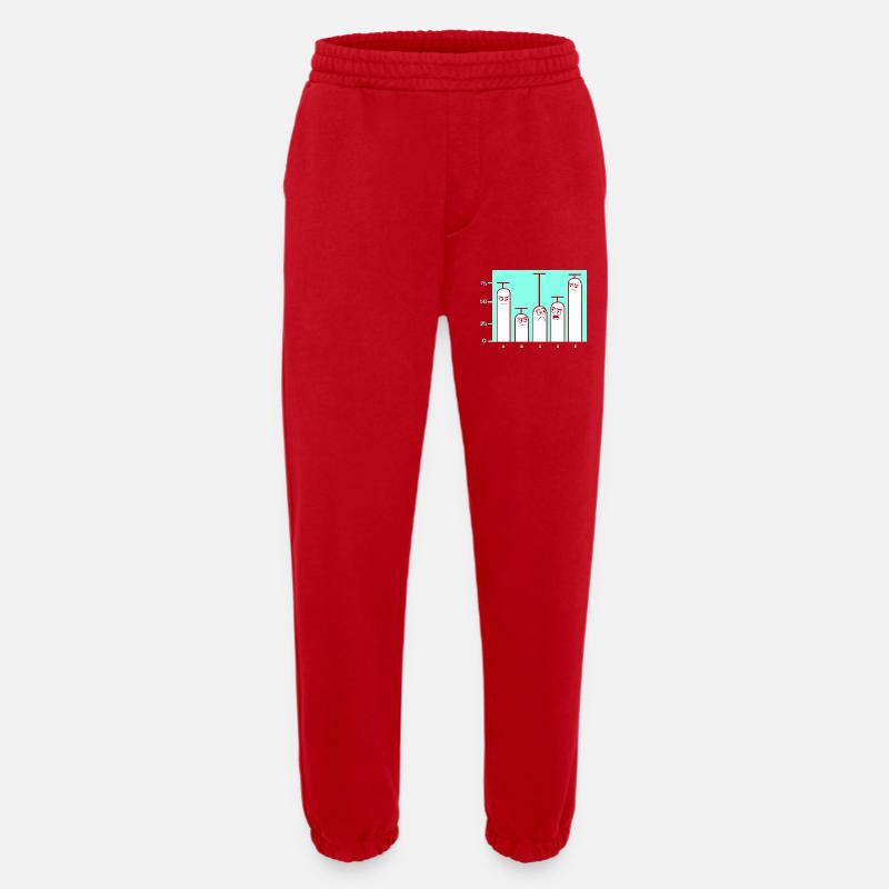 Programmer Coder GPT - Heavyweight Jogging Pants - made by SPREAD - red