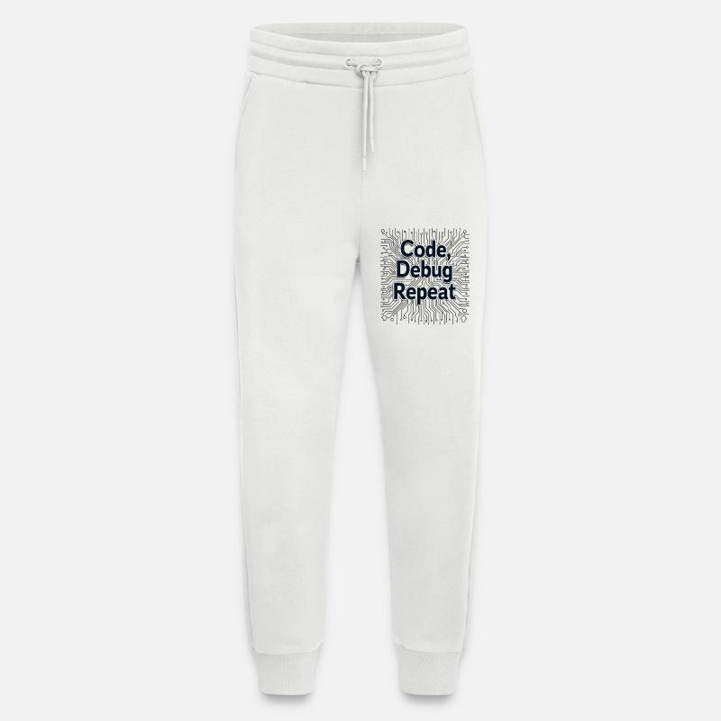 Code Debug Repeat - Software Engineer - Jogging Pants - made by SPREAD - OFF WHITE