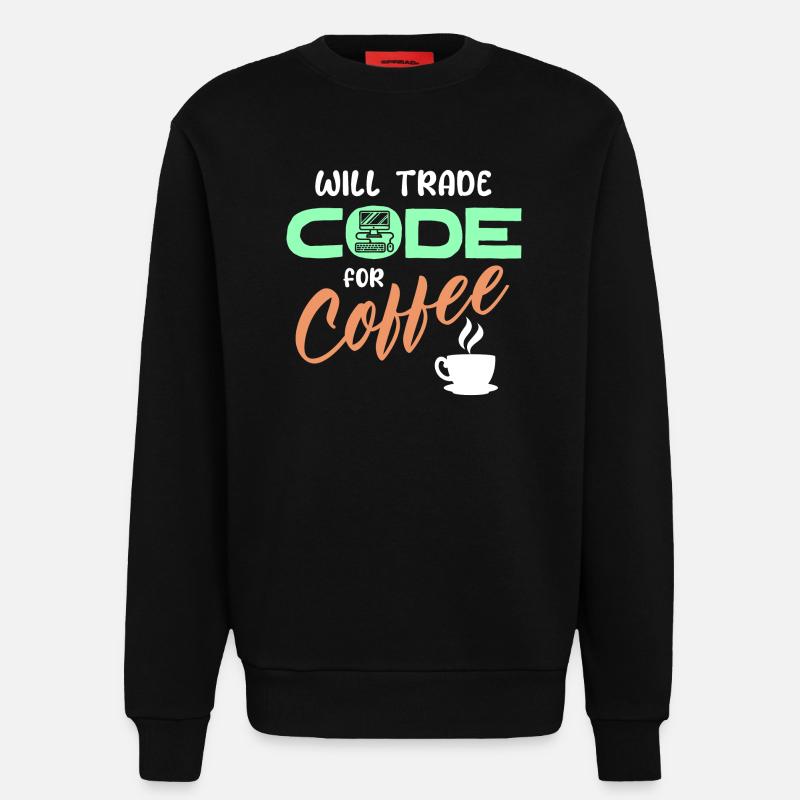 Programmierer Developer Code Statement Computer - Sweatshirt - made by SPREAD - SOLID BLACK