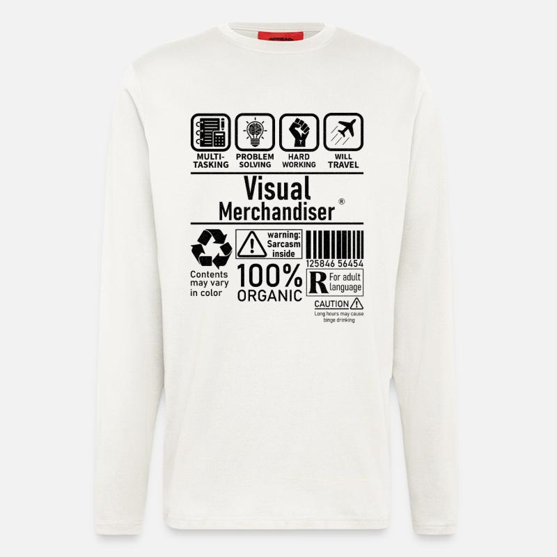 Visual Merchandiser multi tasking problem solving - Longsleeve - made by SPREAD - OFF WHITE
