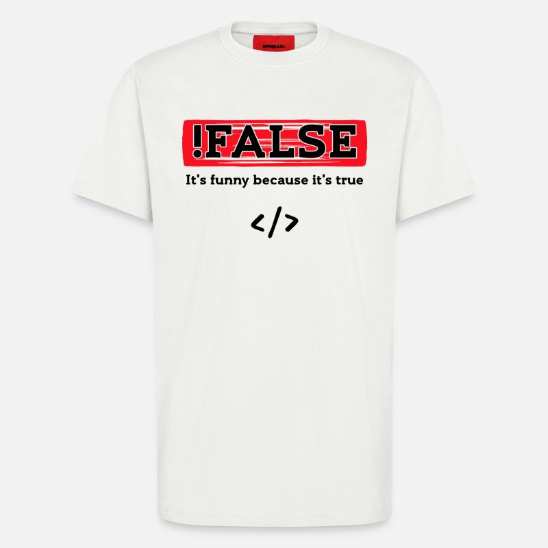 Code Debug Programmierer Developer Lustige Sprüche - T-Shirt - made by SPREAD - OFF WHITE