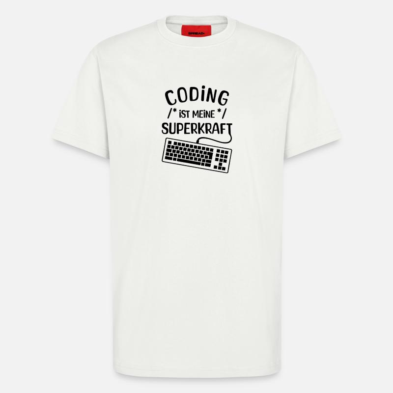 Computer Code Statement Developer Computerfreak - T-Shirt - made by SPREAD - OFF WHITE