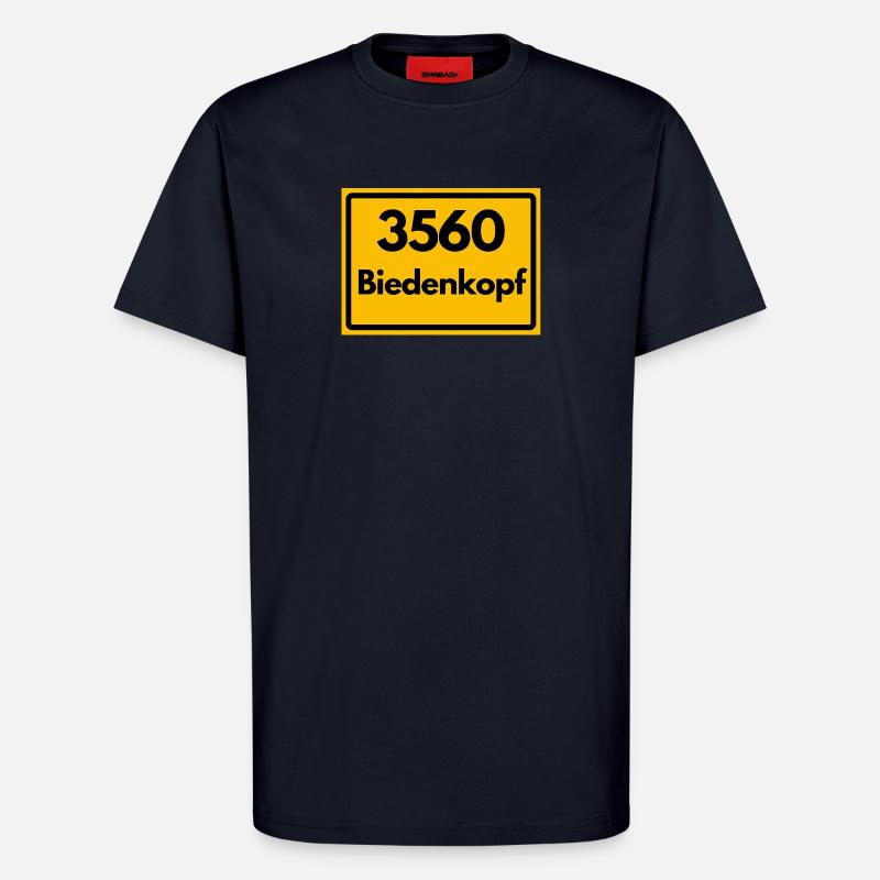 OLD POSTCODE POSTCODE RETRO 3560 BIEDENKOPF - T-Shirt - made by SPREAD - DARK NAVY