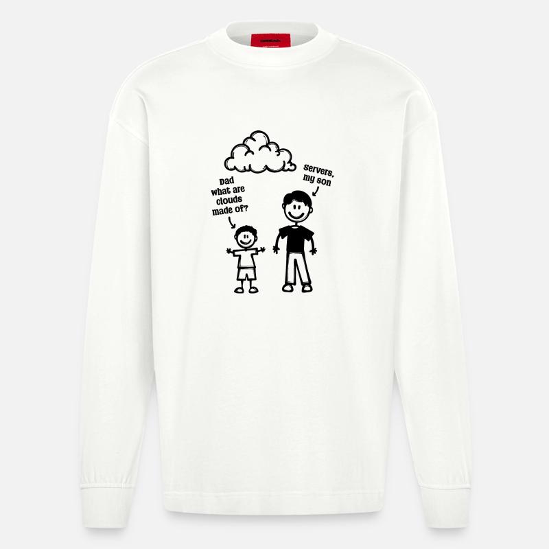 Bugfixing Skripting Statement Developer Bugs - Heavyweight Oversized Organic Longsleeve Shirt Made in EU - OFF WHITE