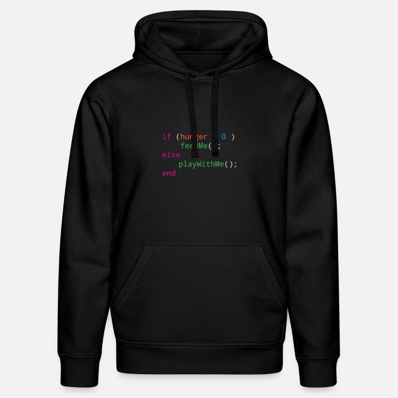 Programmierer Quellcode Hunger oder Spielen - Stanley/Stella Unisex Bio-Hoodie DRUMMER - Schwarz