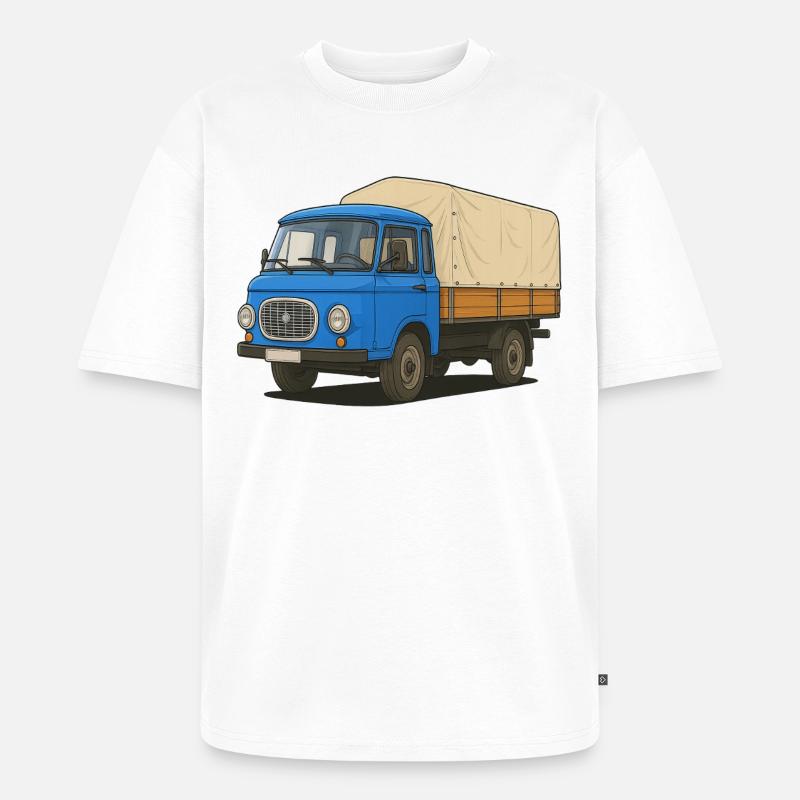 East Flatbed - Unisex Premium Oversized Organic T-Shirt - white