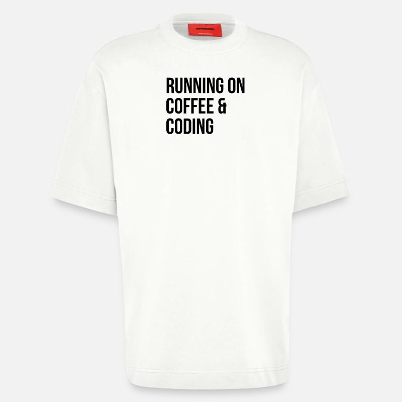 Coding Coding Coding - Heavyweight T-Shirt - made by SPREAD - OFF WHITE