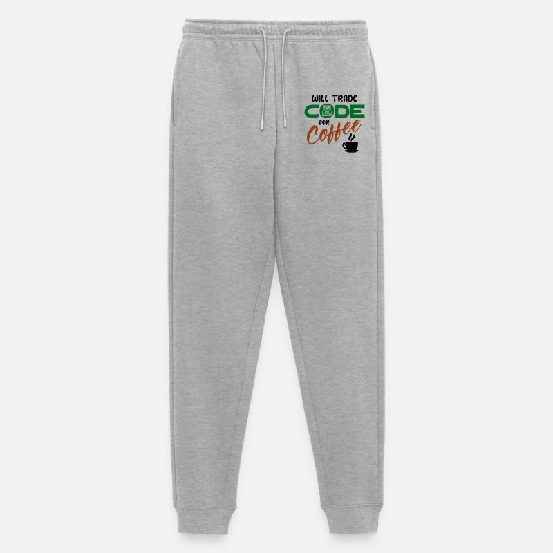 Code Statement Developer Computerfreak Informatik - Männer Premium Bio Jogginghose - Grau meliert