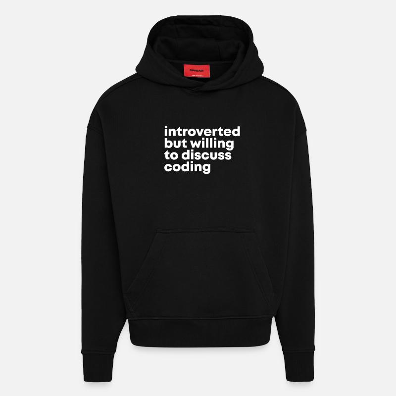 Coding Coding Coding - Hoodie- made by SPREAD - SOLID BLACK