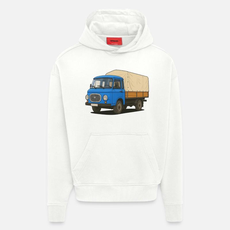 East Flatbed - Hoodie- made by SPREAD - OFF WHITE