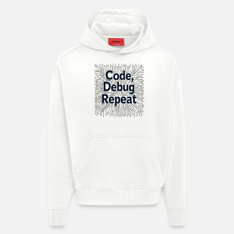 Code Debug Repeat - Software Engineer - Hoodie- made by SPREAD - OFF WHITE
