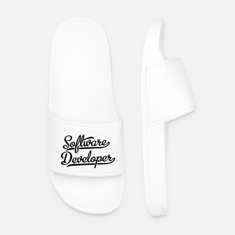 Software Developer - Men’s Pool Sliders - white
